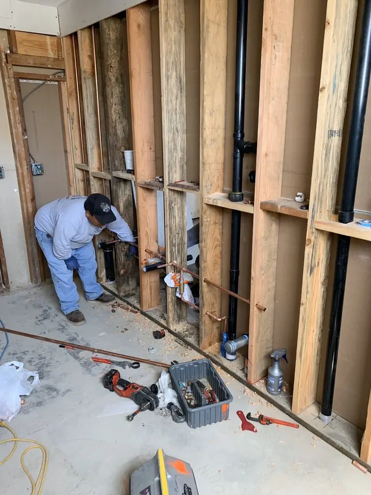 Commercial rough-in plumbing for Gas Line Repair in Hunter East